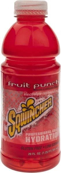 Sqwincher 159030535 Activity Drink: 20 oz, Bottle, Fruit Punch, Ready-to-Drink: Yields 20 oz 