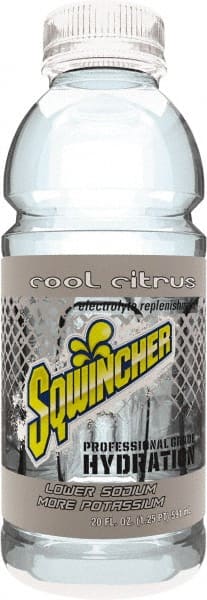 Sqwincher 159030531 Activity Drink: 20 oz, Bottle, Cool Citrus, Ready-to-Drink: Yields 20 oz 