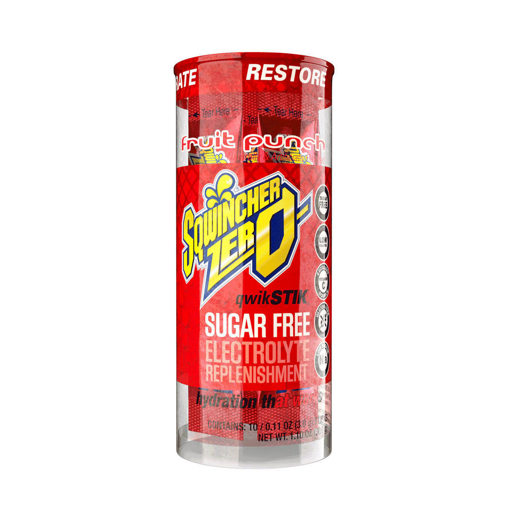 Sqwincher Sports Drink: 0.11 oz Packet, Assorted Flavors, Powder, Yields 20.00 oz
