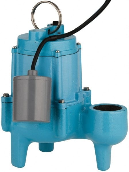 Little Giant Pumps 509412 Sewage Pump: Piggyback Mechanical Float, 4/10 hp, 8.5A, 115V 