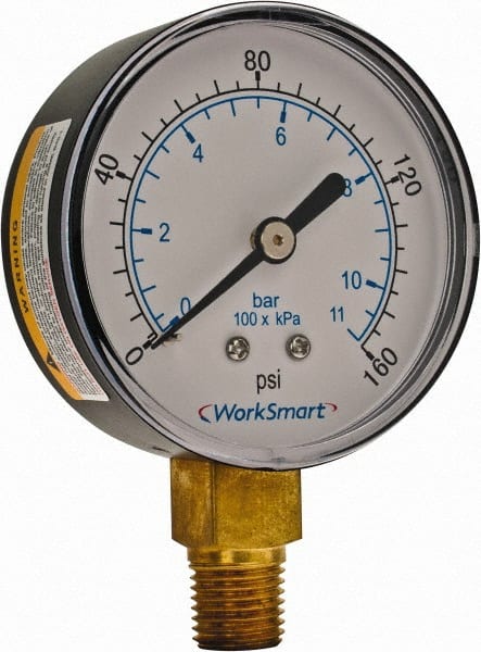 NEW LIVE STEAM ~0 TO 160 PSIG MINIATURE PRESSURE GAUGE 5/16-27 - 1" DIAL 