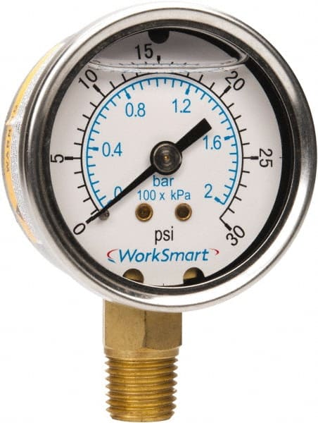 0-5000 psi Pressure Range 2-1//2 Dial Inc NOSHOK 400 Series All Stainless Steel Dry//Fillable Dial Indicating Pressure Gauge with Bottom Mount 25-400-5000-psi 2-1//2 Dial +//-1.5/% Accuracy