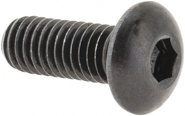 BUTTON HEAD Socket Cap Screws #10-32 x 3/8" Qty 10 Alloy Steel Black Oxide 