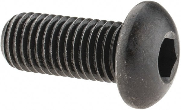 Hex Socket Drive Partially Threaded Black Oxide Alloy Steel Socket Head Cap Screw Pack of 100 1/4-28 Thread Size 2-1/2 Length US Made 