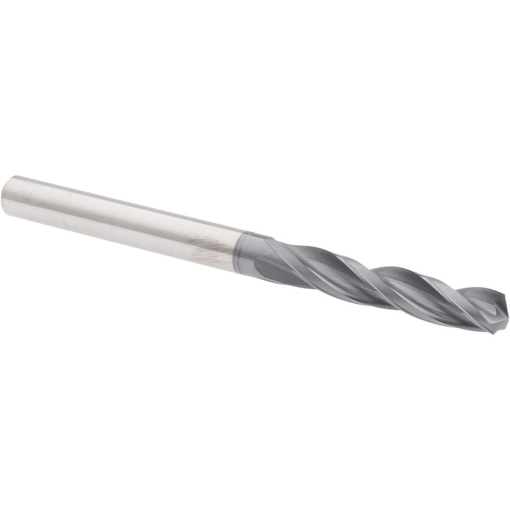 Accupro 50381 Jobber Length Drill Bit: 0.25" Dia, 150 °, Solid Carbide 