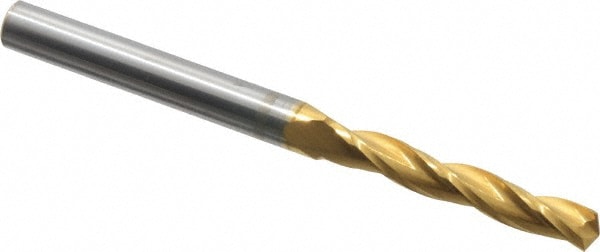 Accupro 20371 Jobber Length Drill Bit: 0.2" Dia, 150 °, Solid Carbide 