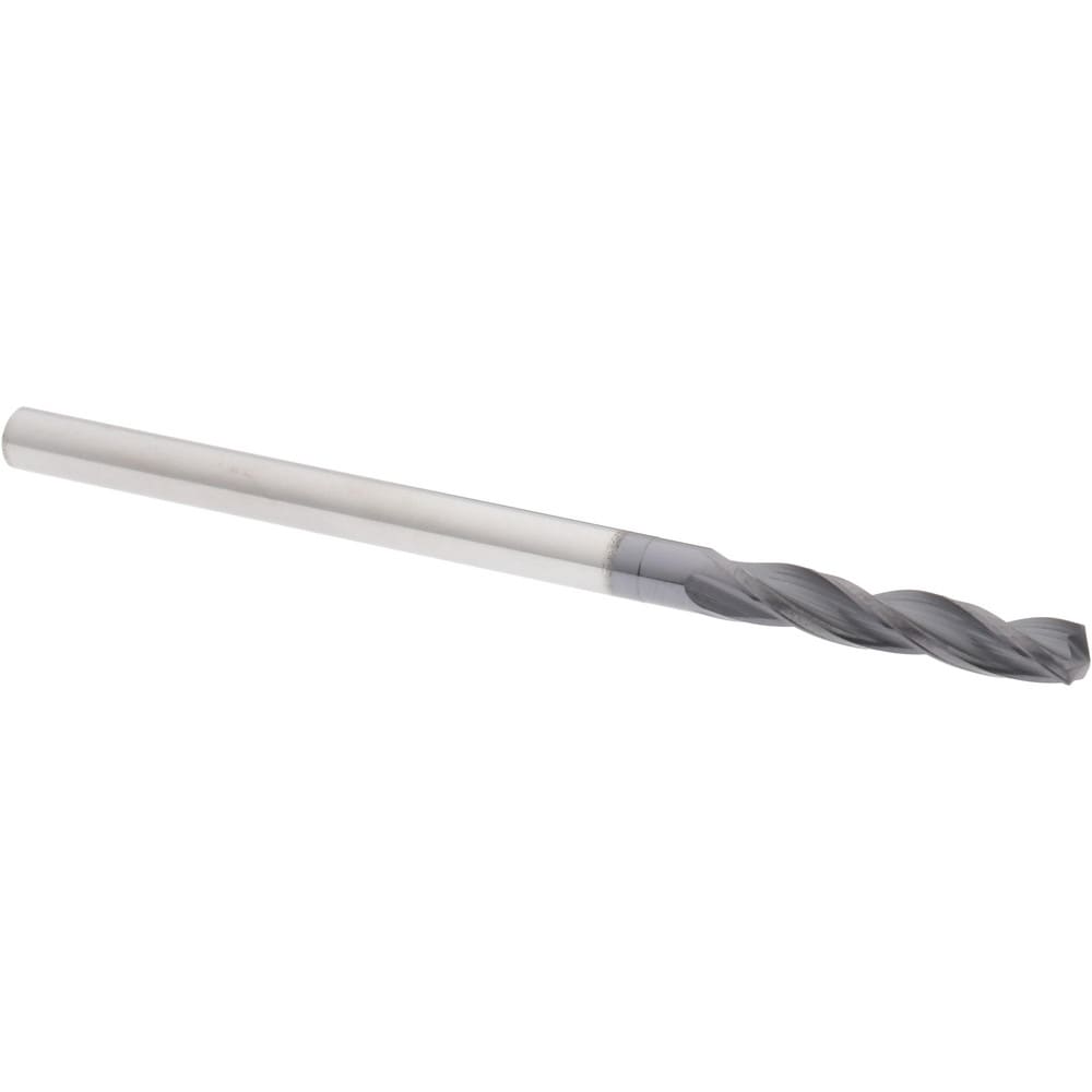 Accupro 50353 Jobber Length Drill Bit: 0.14" Dia, 150 °, Solid Carbide 