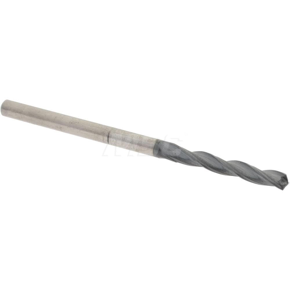 Accupro 50345 Jobber Length Drill Bit: 0.12" Dia, 150 °, Solid Carbide 