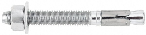 Concrete Wedge Expansion Anchor: 5/8" Dia, 8-1/2" OAL