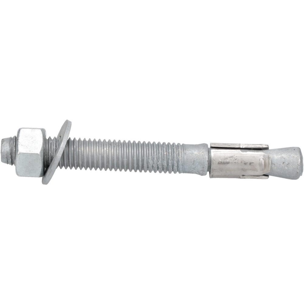 Concrete Wedge Expansion Anchor: 1/2" Dia, 4-1/2" OAL, 2" Min Embedment