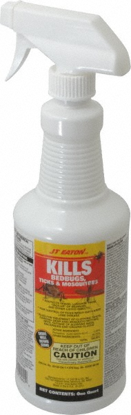 Insecticide for Bedbugs, Mosquitoes & Ticks: 1 qt Bottle, Spray