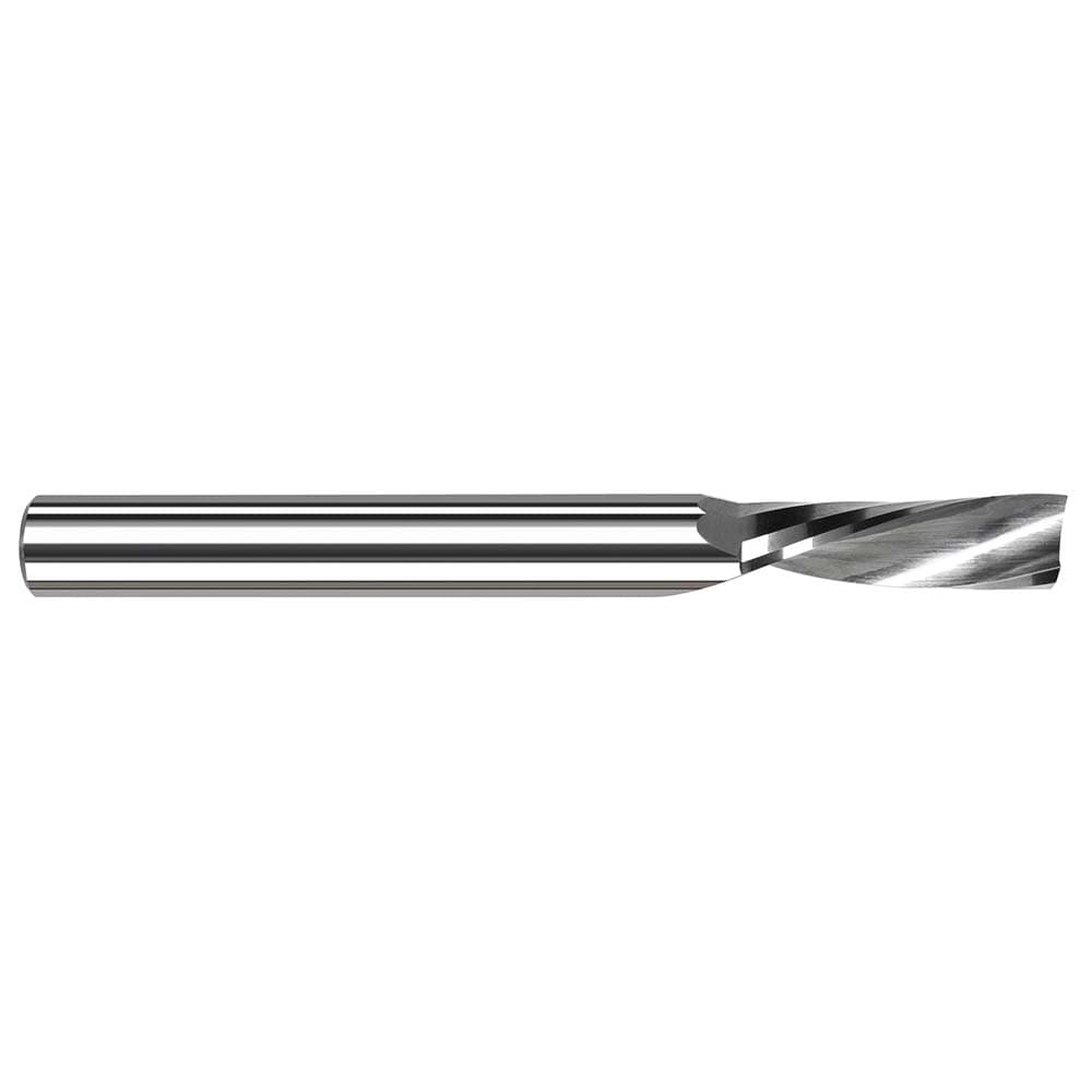 Square End Mill:  0.1875" Dia, 0.625" LOC, 0.25" Shank Dia, 2" OAL, 1 Flutes, Solid Carbide