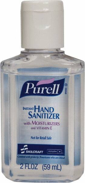 Hand Sanitizer: Gel, 2 oz, Squeeze Bottle