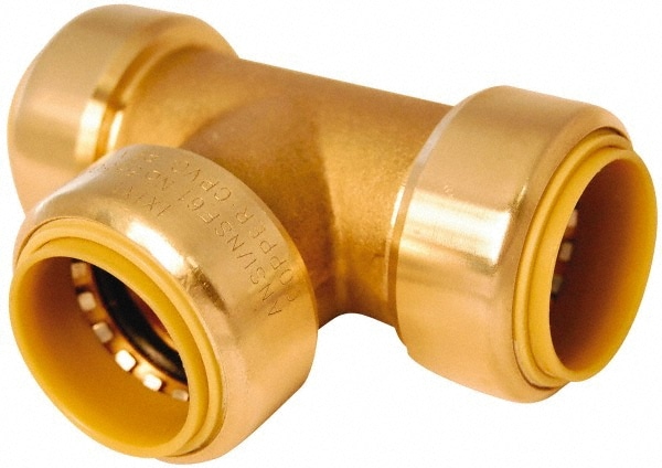 Value Collection 6632-433 Push-To-Connect Tube to Tube Tube Fitting: 5/8" Thread, 3/4 x 1/2 x 1/2" OD Image