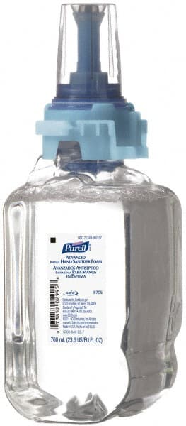 PURELL. 8705-04 Hand Sanitizer: Foam, 700 mL, Dispenser Refill 