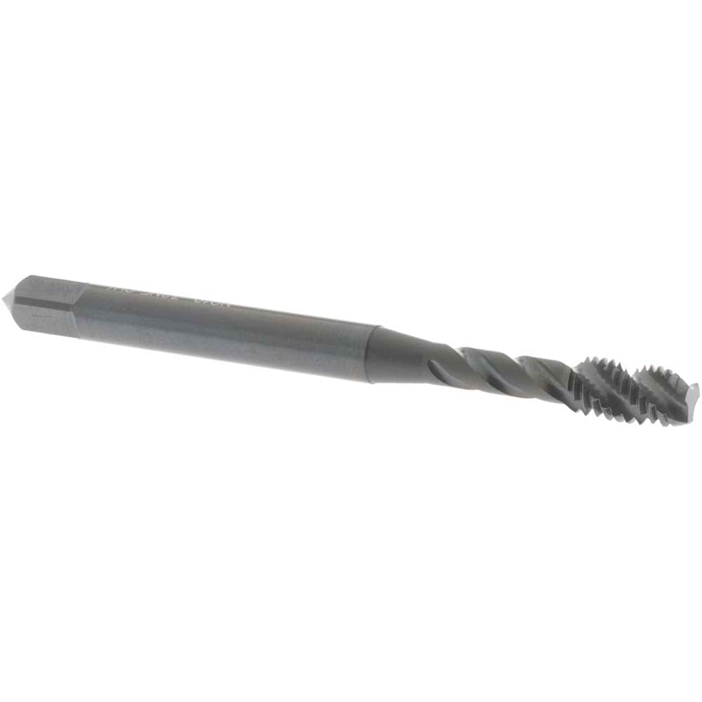 Spiral Flute Tap: #10-32 UNF, 3 Flutes, Modified Bottoming, Vanadium High Speed Steel, Oxide Coated