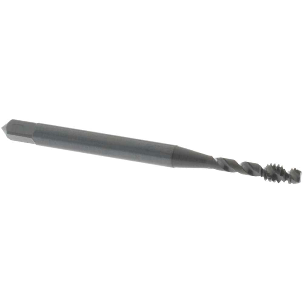 OSG 1748001 Spiral Flute Tap: #4-40, UNC, 2 Flute, Modified Bottoming, Vanadium High Speed Steel, Oxide Finish Image