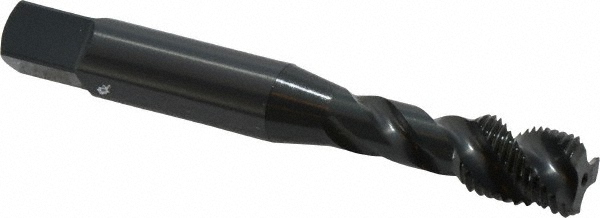 OSG 1763001 Spiral Flute Tap: 3/8-24, UNF, 3 Flute, Bottoming, 2B Class of Fit, Vanadium High Speed Steel, Oxide Finish Image