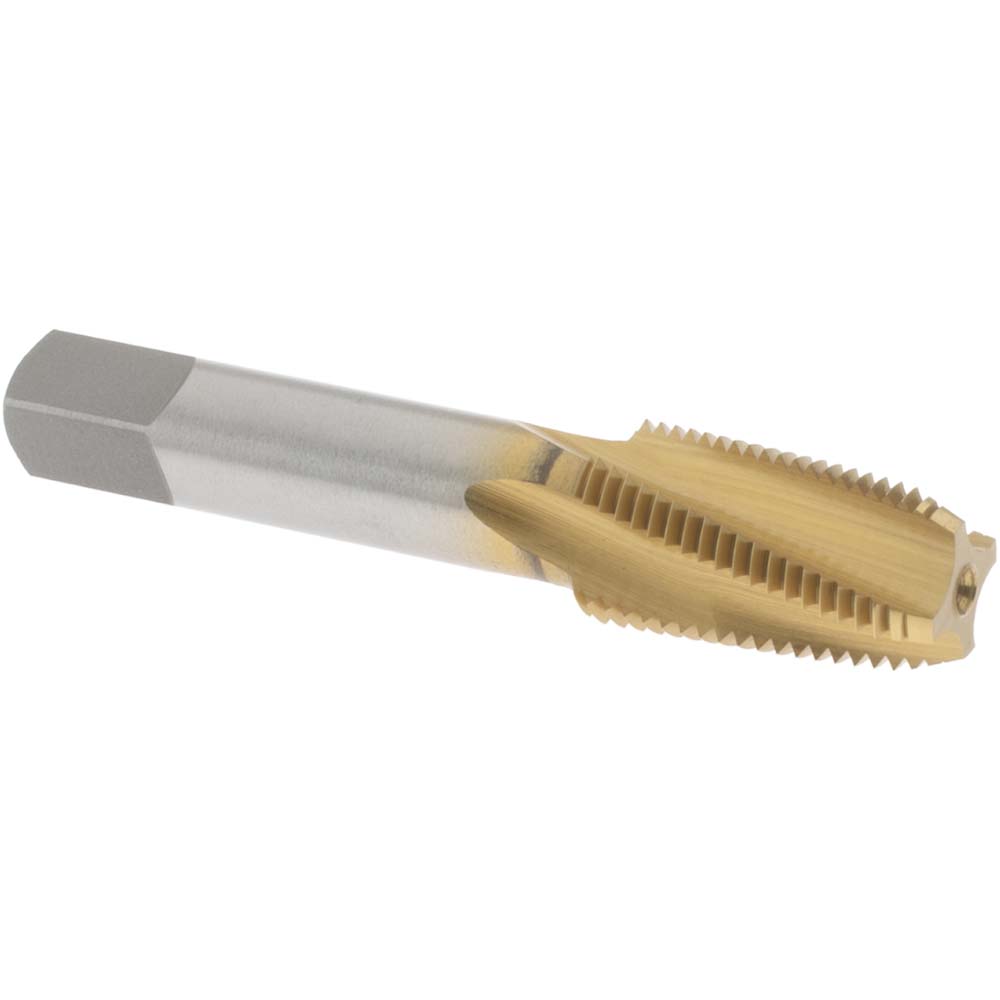 OSG 1735205 Standard Pipe Tap: 1/8-27, NPT, 4 Flutes, Vanadium High Speed Steel, TiN Finish Image