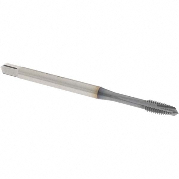 OSG 1111700308 Spiral Point Tap: M4 x 0.7, Metric Coarse, 3 Flutes, Plug, 6H, Vanadium High Speed Steel, TiCN Finish Image