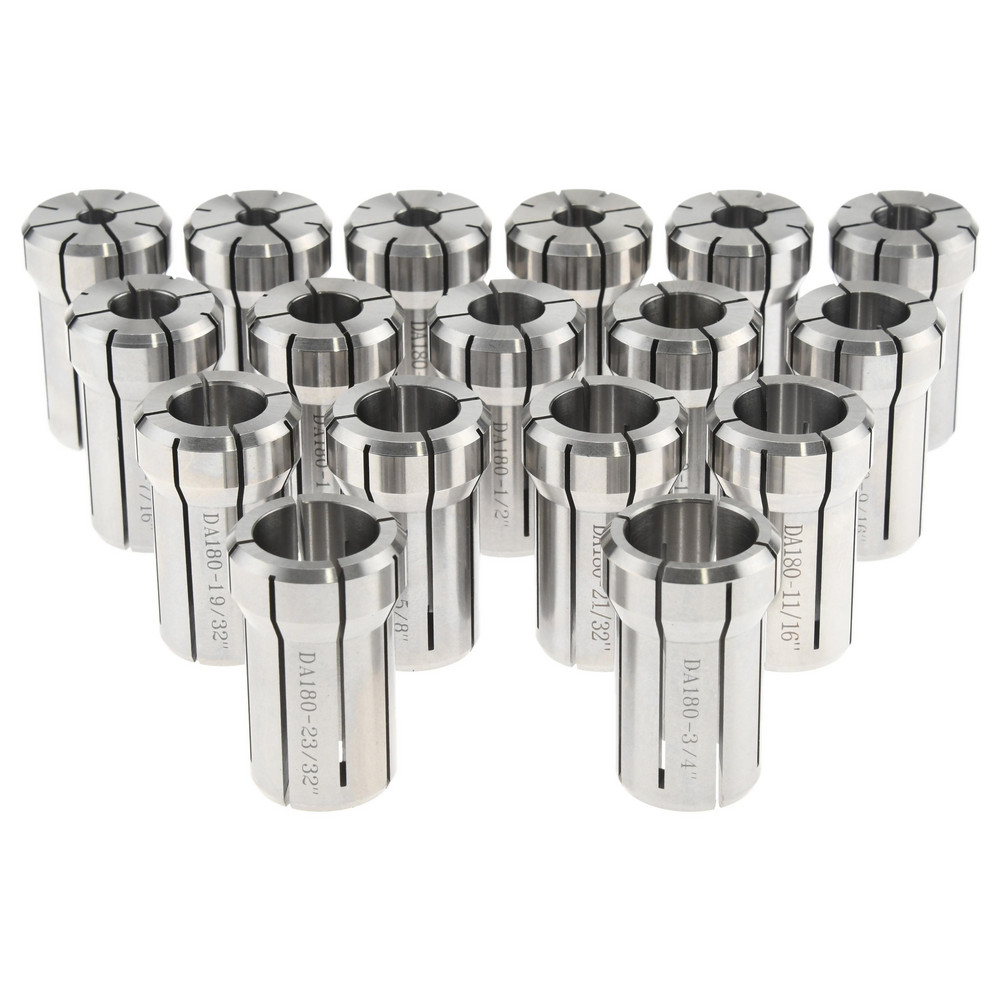 Accupro - Collet Set: 17 Pc, Series DA180, 1/4 to 3/4
