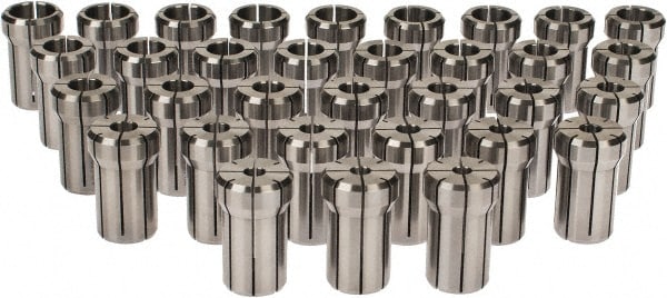 Accupro 784510 Collet Set: 33 Pc, Series DA180, 1/4 to 3/4" Capacity Image