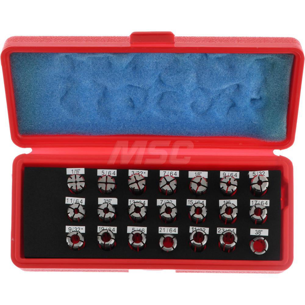 Accupro 784515 Collet Set: 21 Pc, Series DA200, 1/16 to 3/8" Capacity Image