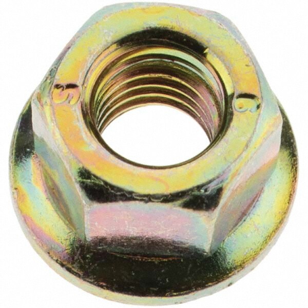 Hex Nut: M5 x 0.80, Zinc & Yellow Finish