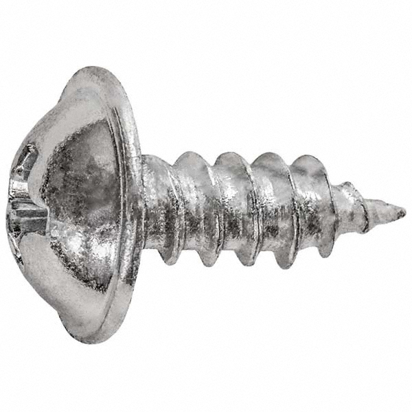 Sheet Metal Screw: #8, Round Head, Phillips