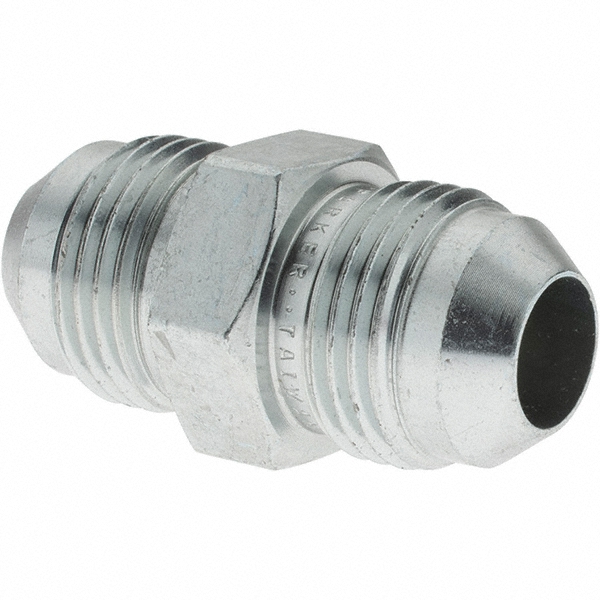 Parker Steel Flared Tube Connector 1/2" OD, 37 deg Flared Angle