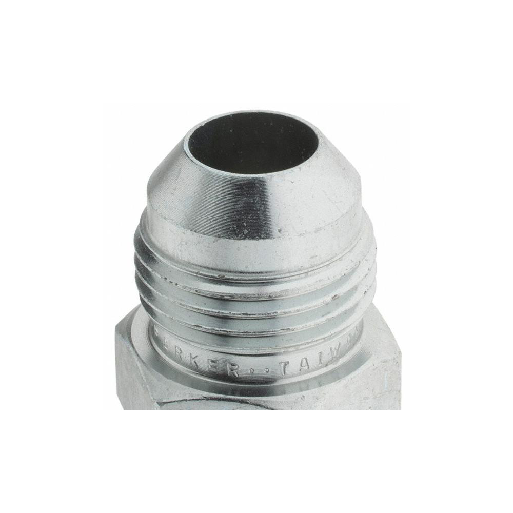 Parker Steel Flared Tube Connector 1/2" OD, 37 deg Flared Angle