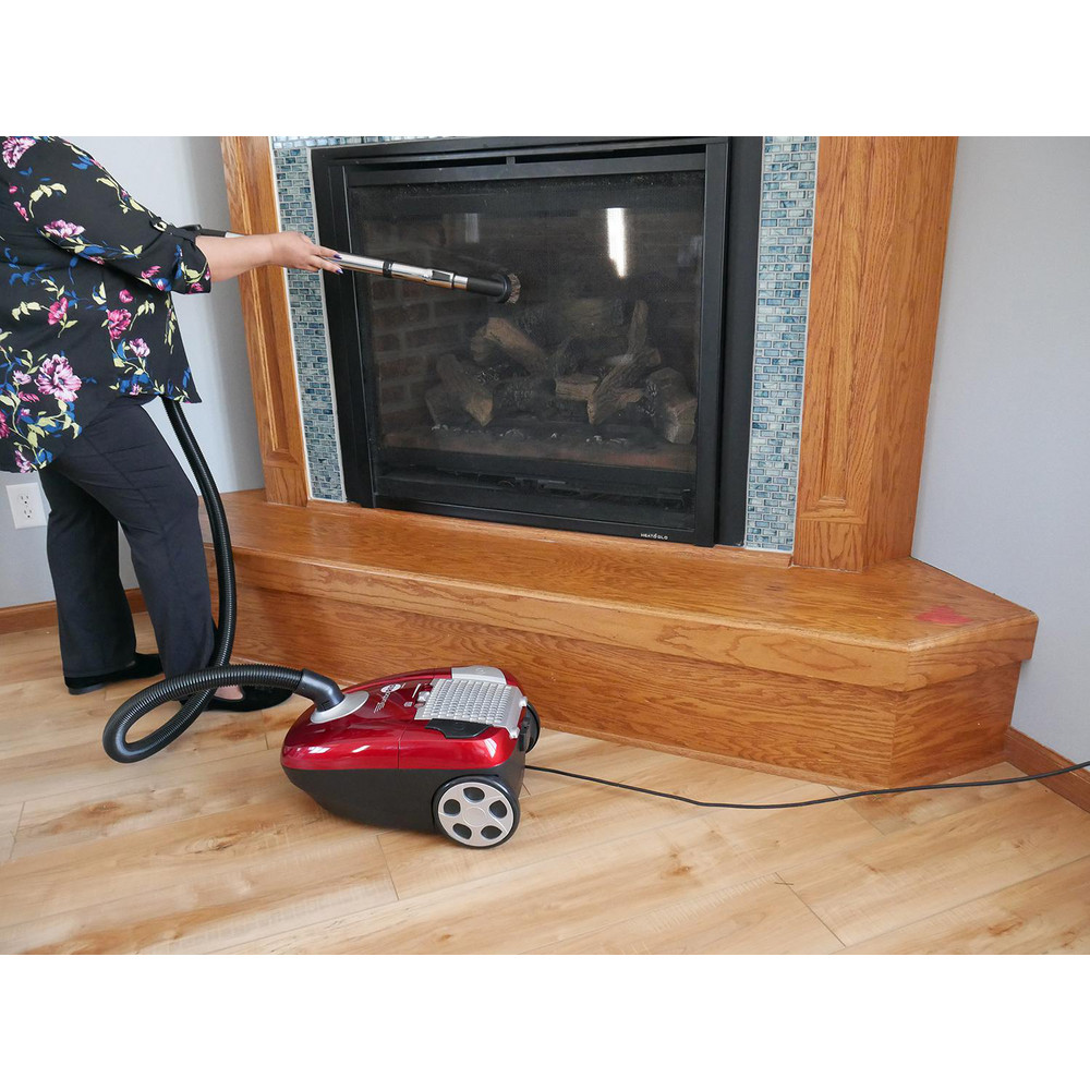 Atrix Turbo Red Canister Vacuum with HEPA Filtration, 6 qt Capacity