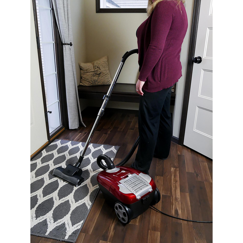 Atrix Turbo Red Canister Vacuum with HEPA Filtration, 6 qt Capacity