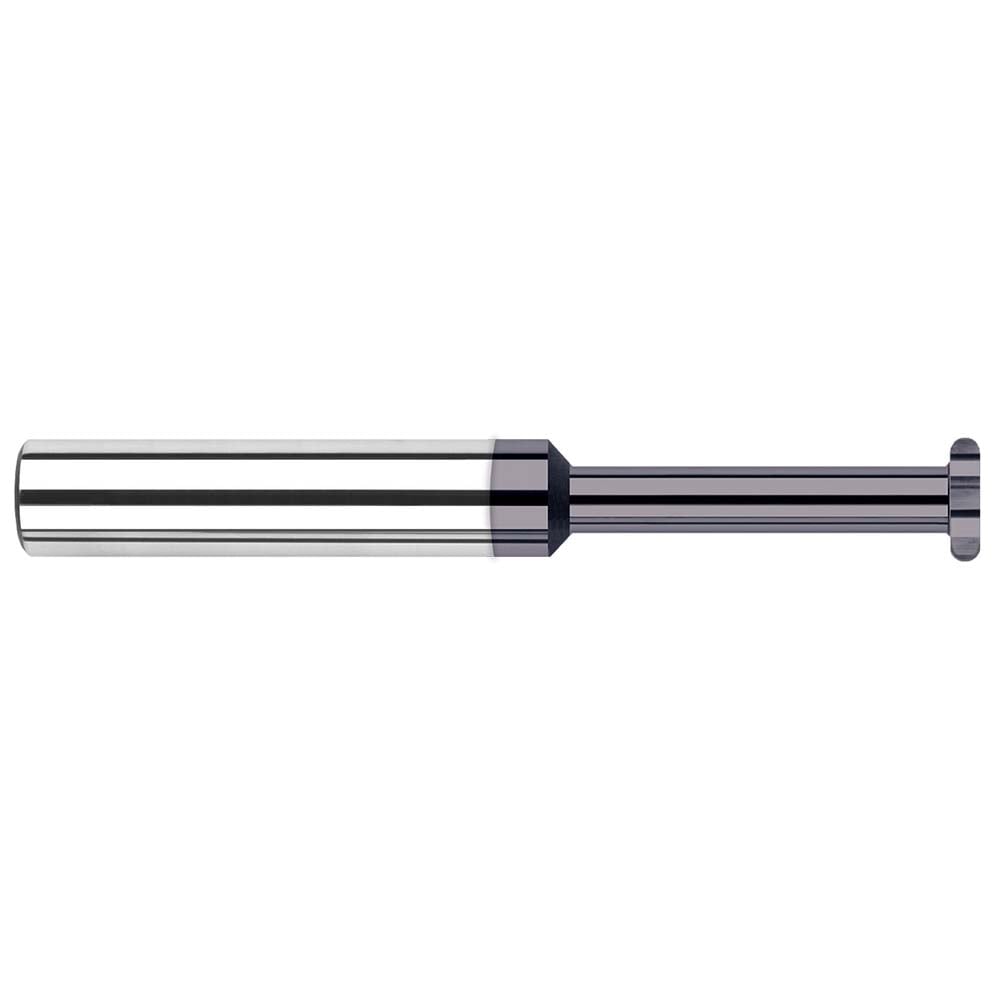 Woodruff Keyseat Cutter: 0.375" Cut Dia, 0.04" Cut Width, 3/8" Shank Dia, Straight Tooth