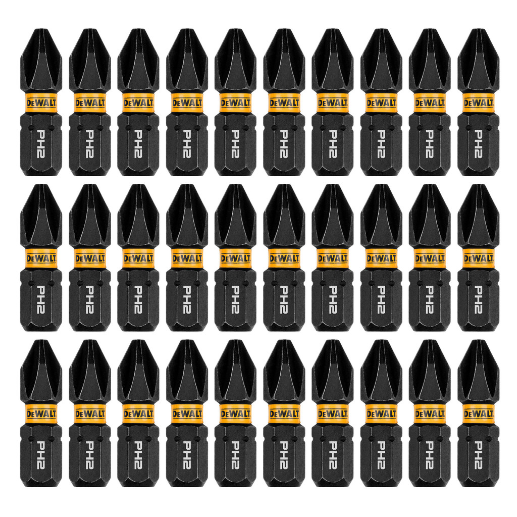 DeWALT Power & Impact Screwdriver Bits & Holders: Phillips - 1/4" Drive, 1" OAL | 4-Pack | Part #DWAF1PH2IR30