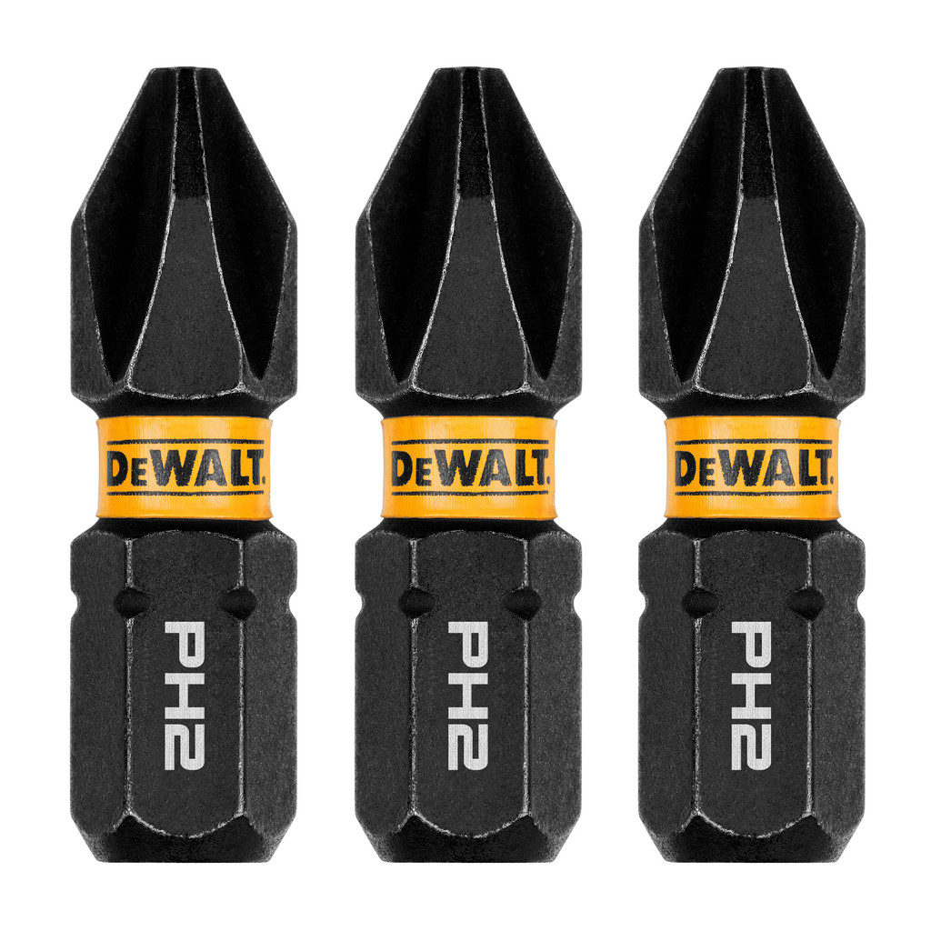 DeWALT Power & Impact Screwdriver Bits & Holders: Phillips - 1/4" Drive, 1" OAL | Part #DWAF1PH2IR3