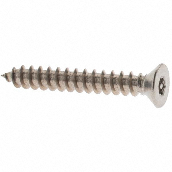 Sheet Metal Screw: #18, Flat Head, Pin In Torx