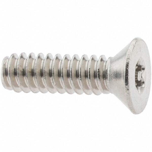 Machine Screw: #6-32 x 1/2" Long, 18-8 Stainless Steel, Uncoated