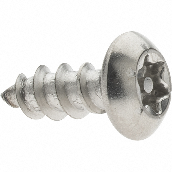 Sheet Metal Screw: #10, Button Head, Torx