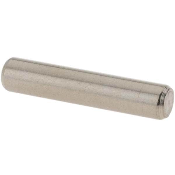 Standard Pull Out Dowel Pin: 1/4 x 1-1/4", Stainless Steel, Grade 18-8, Bright Finish