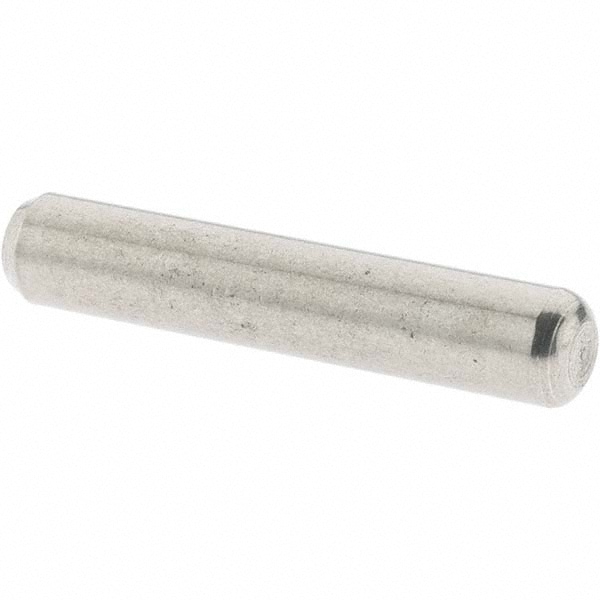 Standard Pull Out Dowel Pin: 3/16 x 1", Stainless Steel, Grade 18-8, Bright Finish
