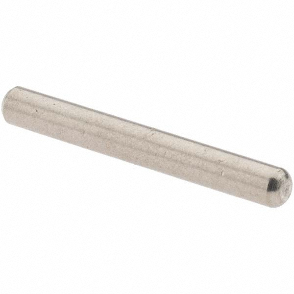 Standard Pull Out Dowel Pin: 1/8 x 1", Stainless Steel, Grade 18-8, Bright Finish