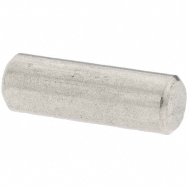 Standard Pull Out Dowel Pin: 1/8 x 3/8", Stainless Steel, Grade 18-8, Bright Finish
