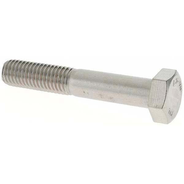 Hex Head Cap Screw: M12 x 1.75 x 70 mm, Grade 18-8 & Austenitic Grade A2 Stainless Steel, Uncoated