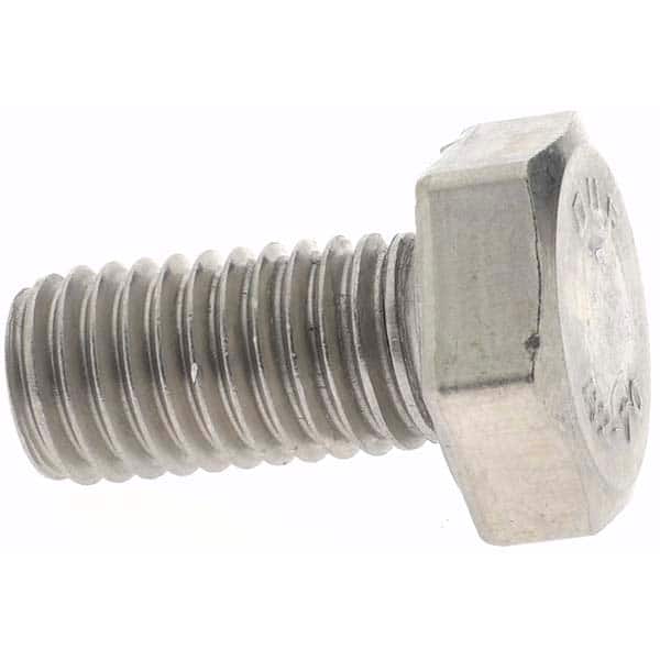 Value Collection Hex Head Cap Screw: M10 x 1.50 x 20 mm, Grade 18-8   Austenitic Grade A2 Stainless Steel 70927645 MSC Industrial Supply