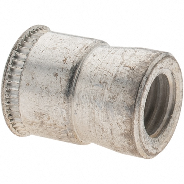 1/4-28 UNF, Cadmium-Plated, Steel Knurled Rivet Nut Inserts