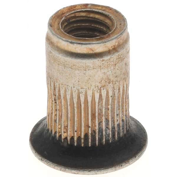 #10-32, 0.296 Insert Diam, 0.475" OAL, Sealed Head Open End Threaded Insert