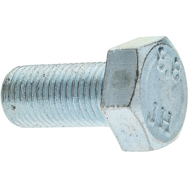 Value Collection Hex Head Cap Screw: M12 x 1.25 x 25 mm, Grade 8.8 Steel,  Zinc-Plated 70928098 MSC Industrial Supply