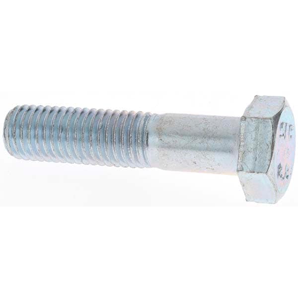 Hex Head Cap Screw: M14 x 2.00 x 60 mm, Grade 8.8 Steel, Zinc-Plated