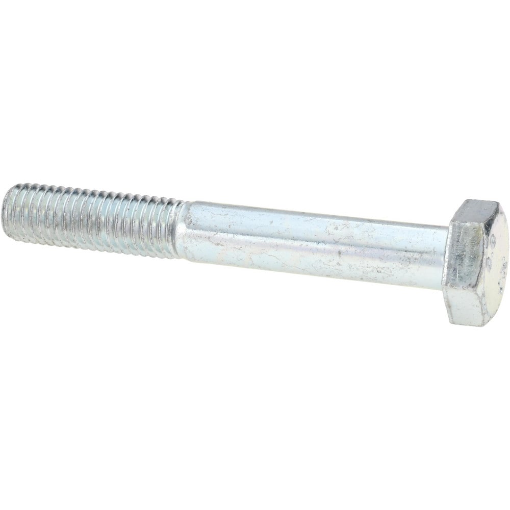 Hex Head Cap Screw: M10 x 1.50 x 75 mm, Grade 8.8 Steel, Zinc-Plated